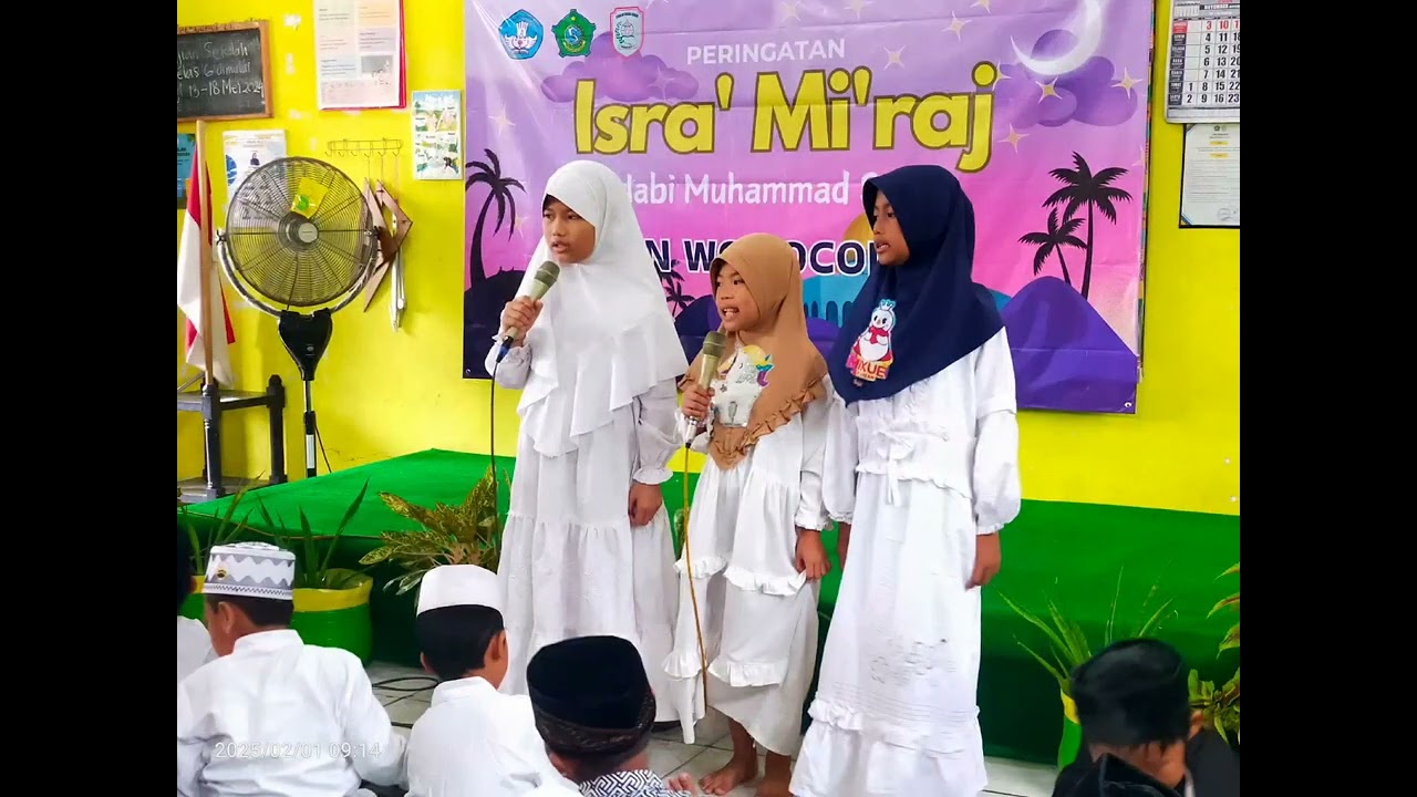 Kegiatan Peringatan Isra' Mi'raj Nabi Muhammad SAW SDN Wonocolo 4 (Sabtu,01/02/2025)