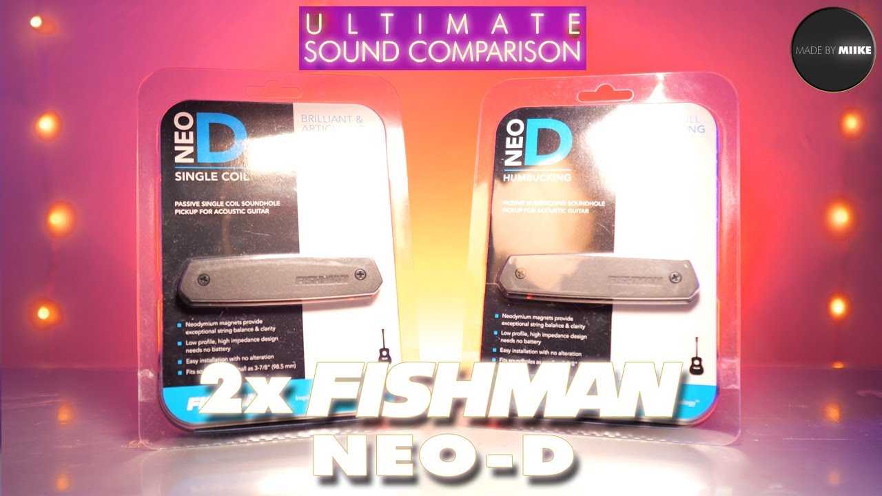 Сравнение звучания: 2 звукоснимателя FISHMAN NEO-D SINGLE COIL против хамбакера (Humbucker) // Зв...