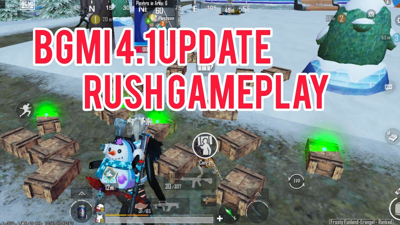 BGMIOD11GAMER  is live! bgmi 4.1 update rush and