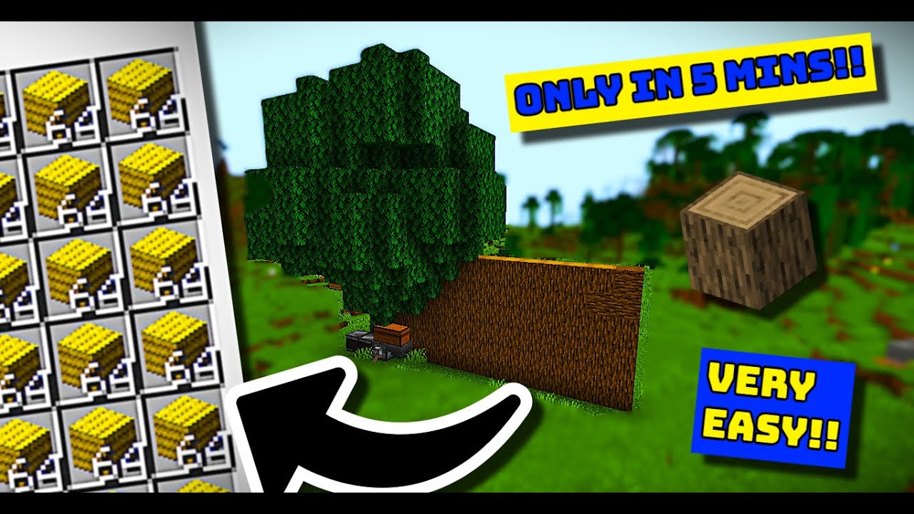 New Minecraft 1.21.5+ Easy Tree Farm || How To Make Tree Farm In Minecraft