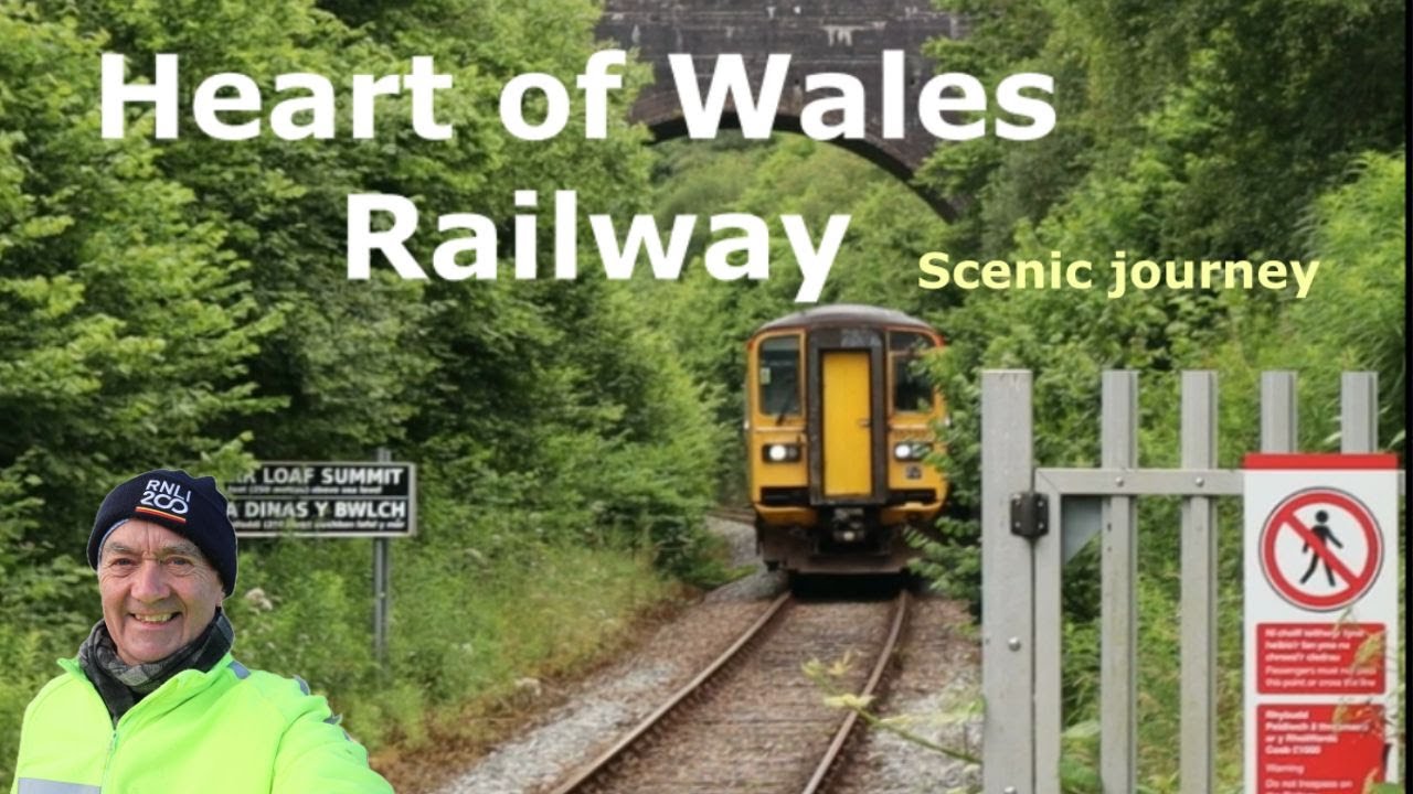 Heart of Wales Railway journey. Llanelli to Shrewsbury stopping at Sugar Loaf