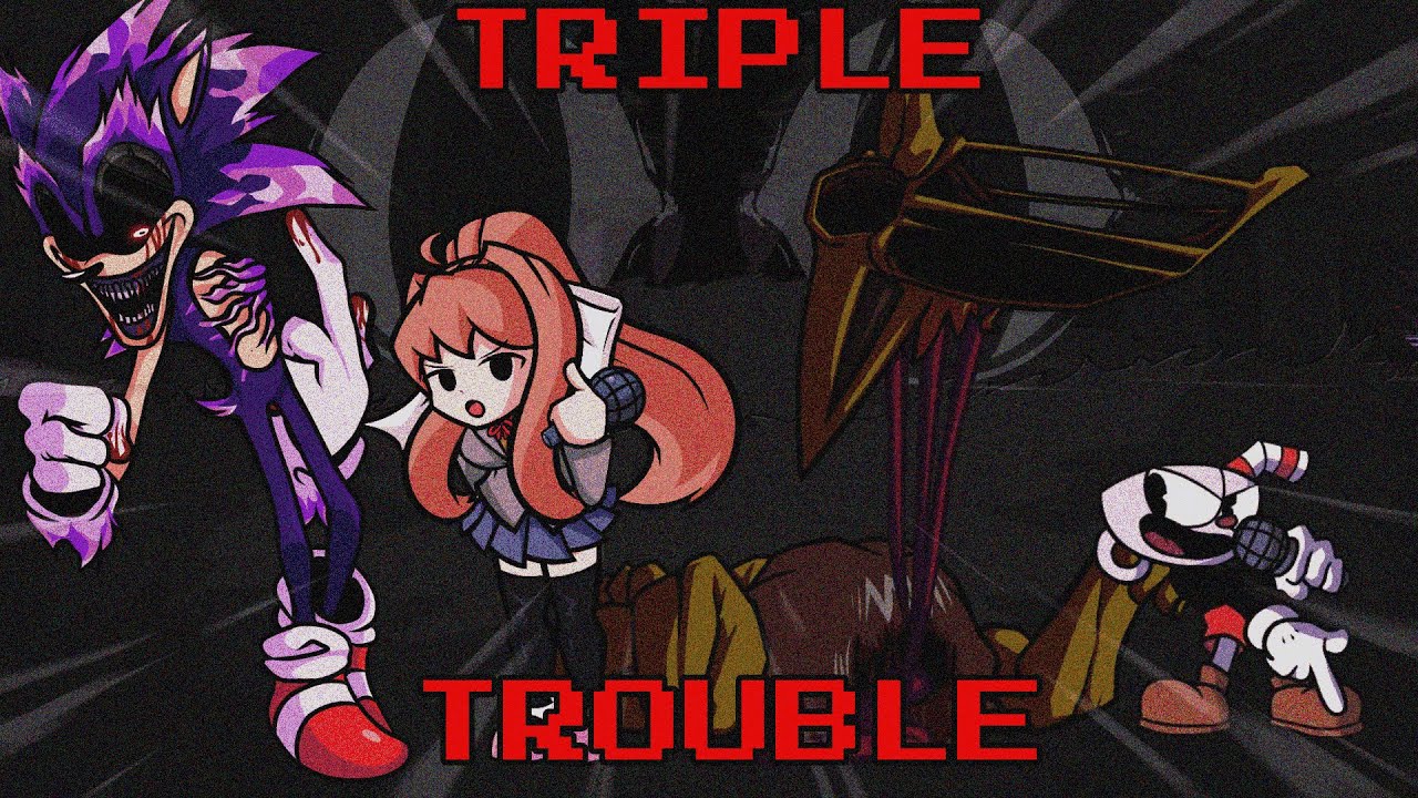 Triple Trouble: But The Mega Compilation Mascots Sing It (FNF COVER)