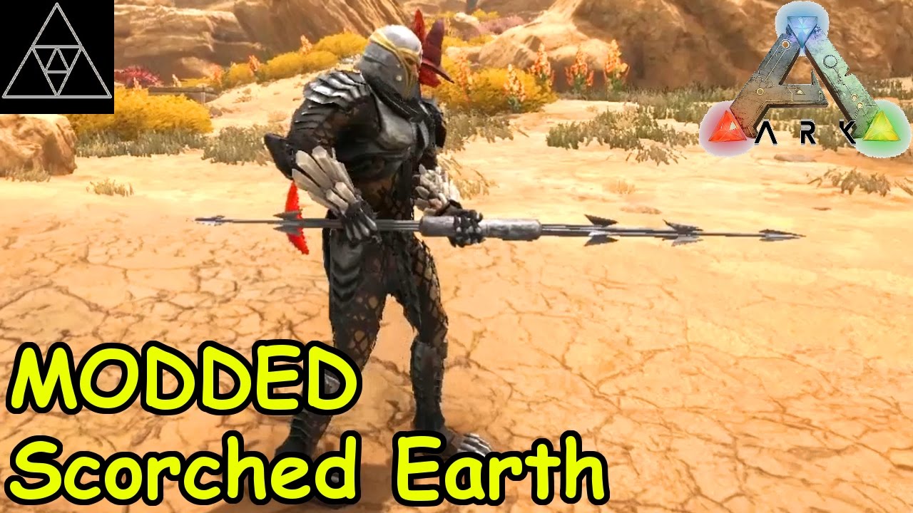 Modded ARK: Scorched Earth #035 ► Pulse Rifle & Combistick! Demo Gun & Large S+ Walls!