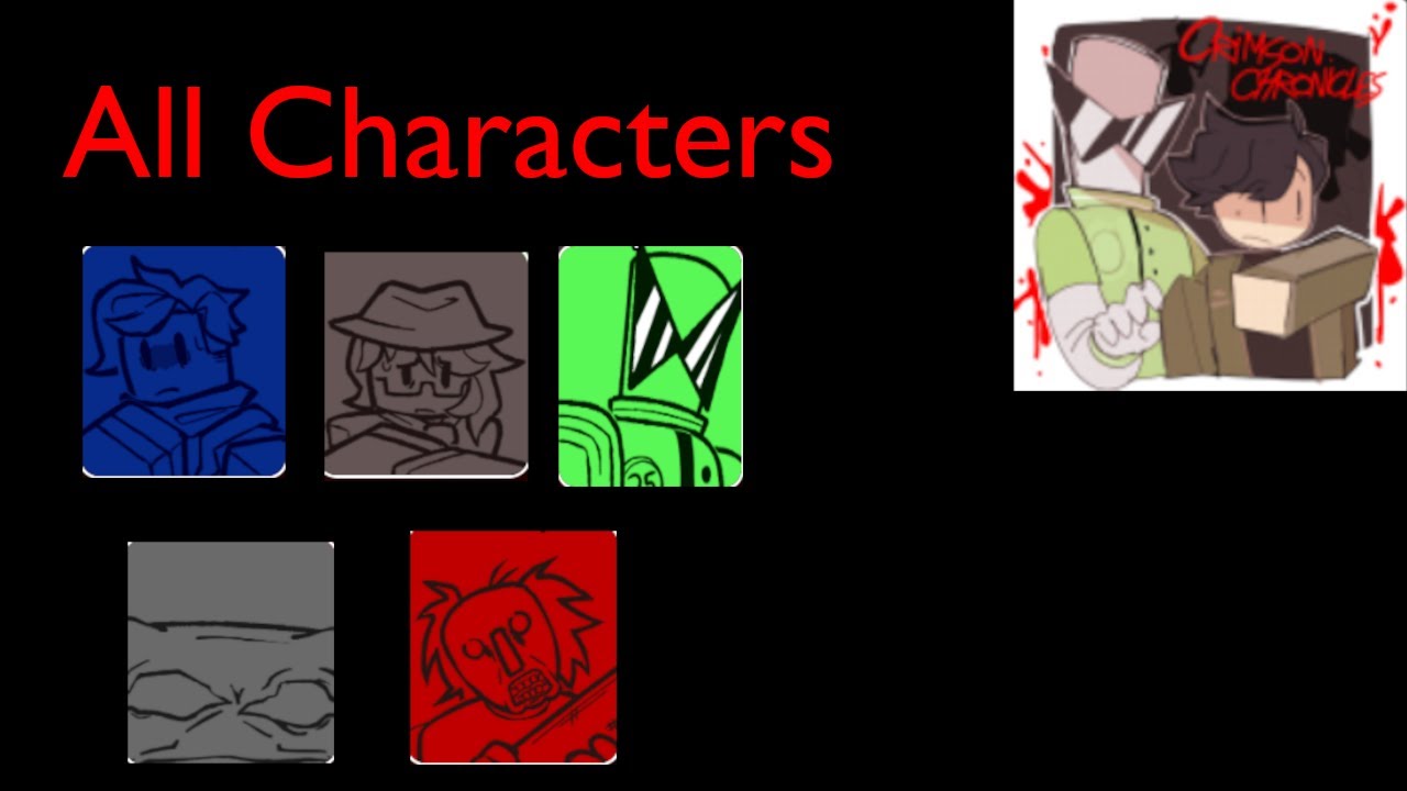 Playing all crimson chronicles characters on roblox