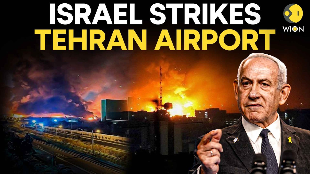 Israel Strikes Iran LIVE: Massive Explosions Rock Tehran Airport, New Wave of Air Attacks Launched