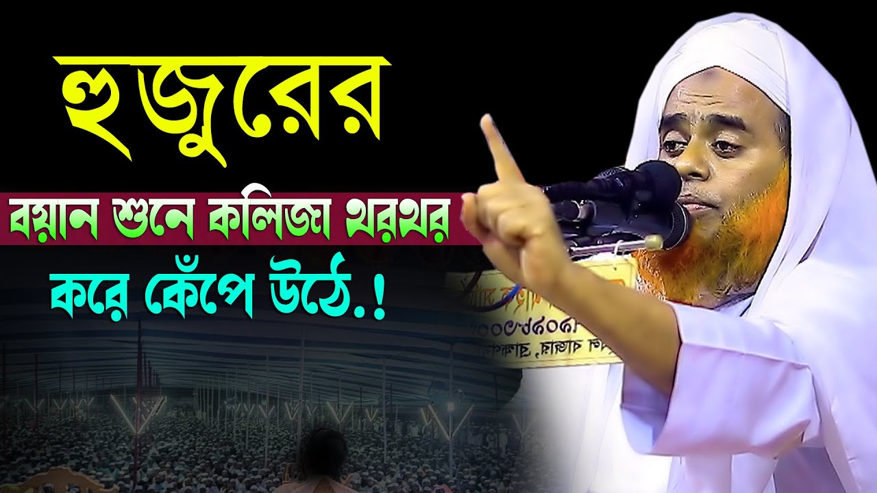 হুজুরের বয়ান শুনে কলিজা থরথর করে কেপে উঠে মুফতি মাজহারুল হক কাসেমী দাঃবাঃ
