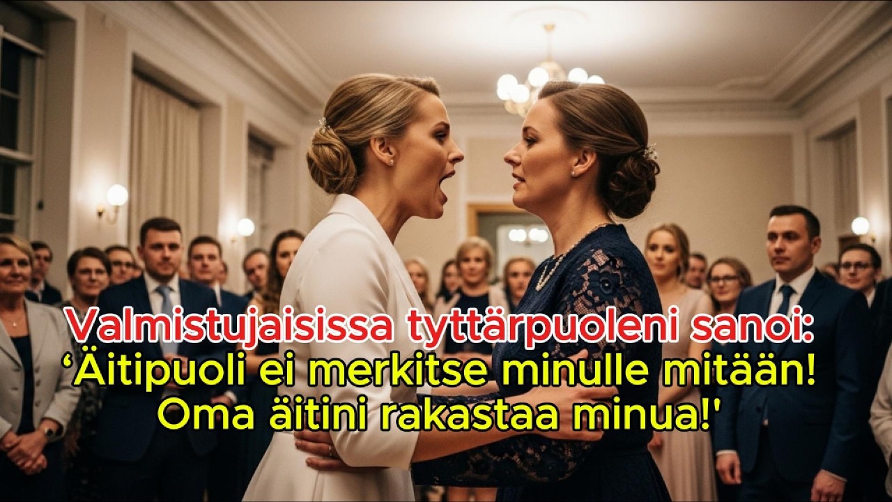 Valmistujaisissa tyttärpuoleni sanoi:Äitipuoli ei merkitse minulle mitään!Oma äitini rakastaa minua!