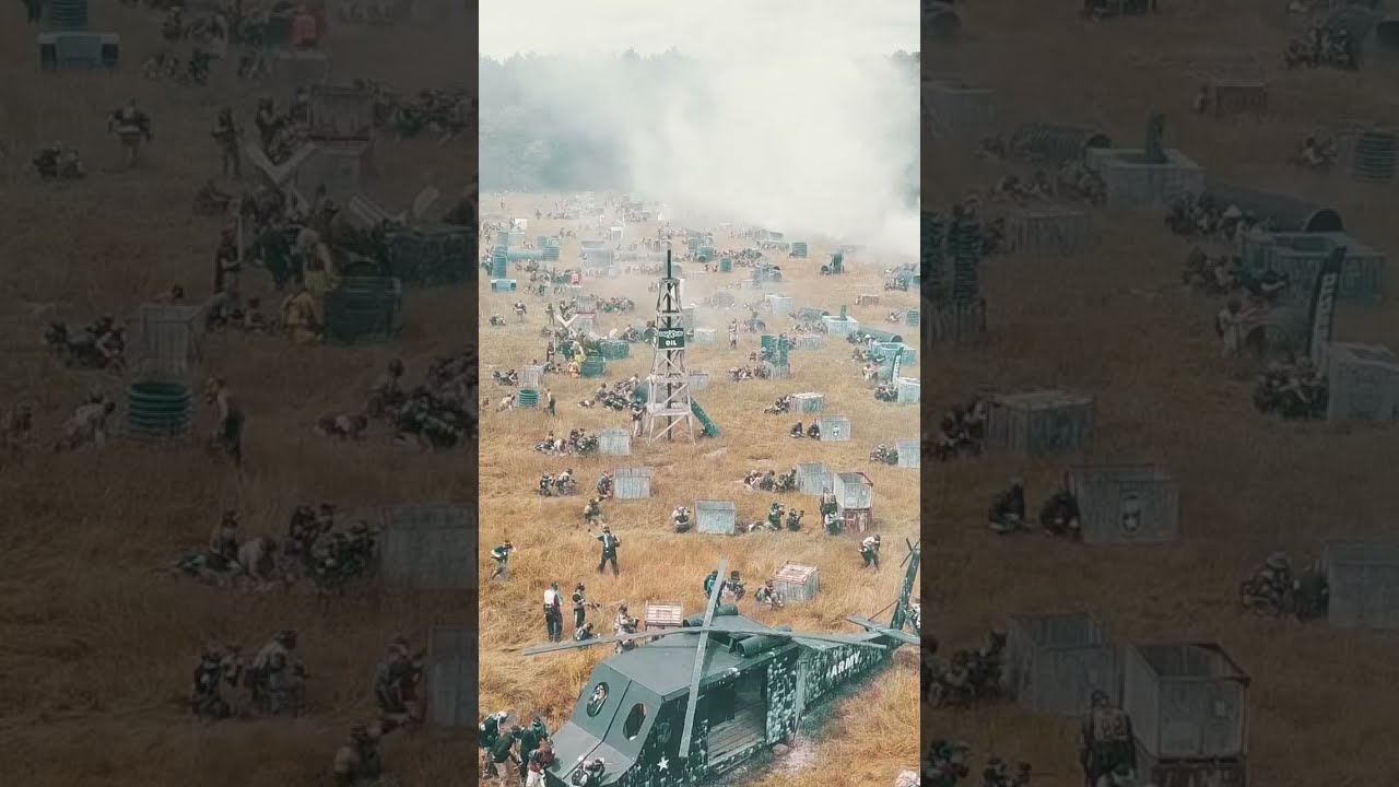 NIESAMOWITY widok z lotu ptaka na największą imprezę paintballową w roku!