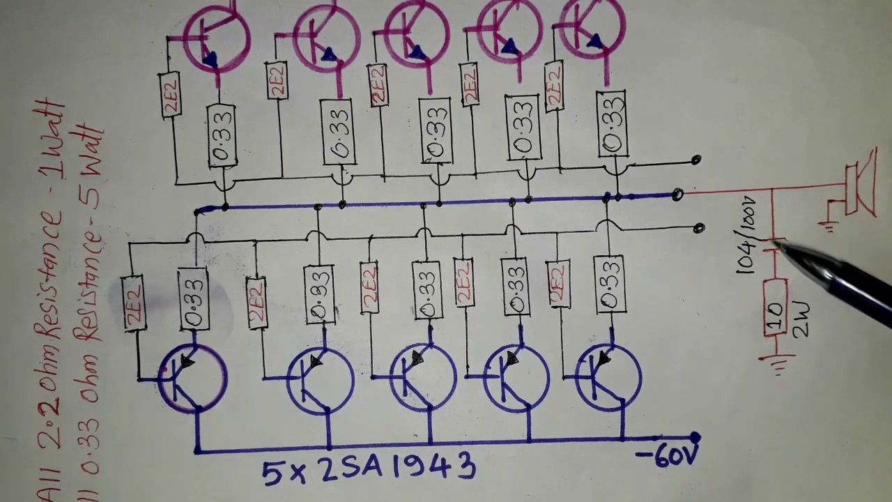 500watt driver board circuit diagram study