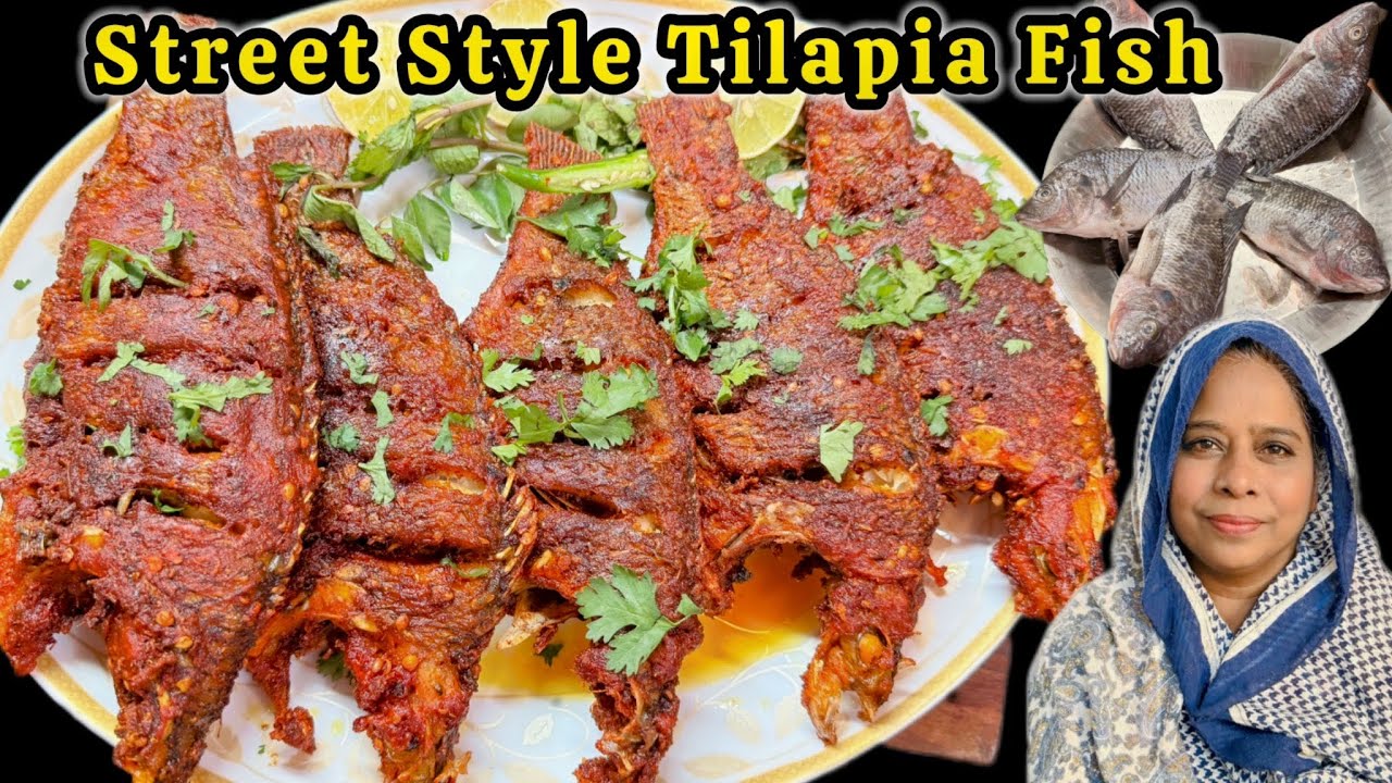 स्ट्रीटस्टाइल तिलापिया मछली बनाने का बिल्कुल नया और अनोखा तरीका |StreetStyle Tilapia Fish Fry Recipe