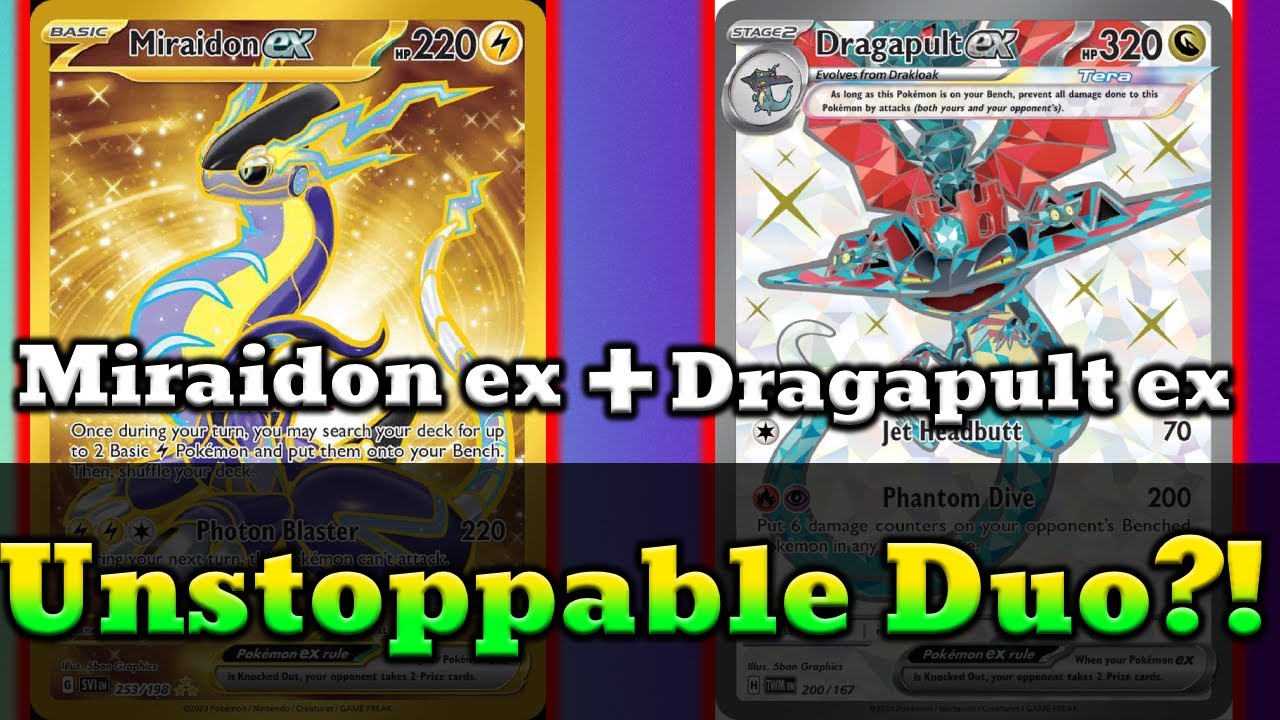 Unstoppable Duo?! Miraidon ex + Dragapult ex = INSANE Combo!