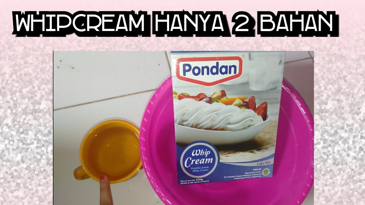CARA BUAT WHIPEDCREAM | PONDAN WHIP CREAM