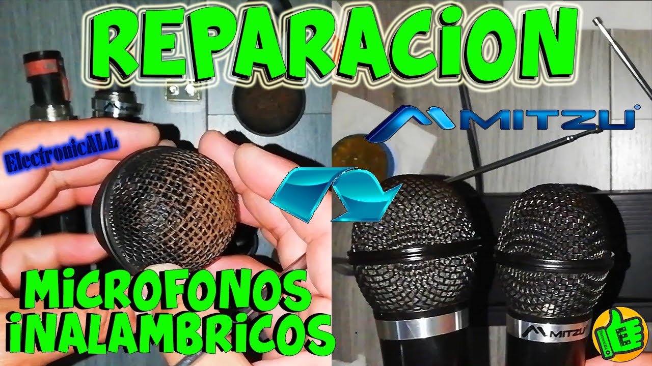 como reparar y renovar micrófonos inalambricos Mitzu, varias fallas...super fácil!