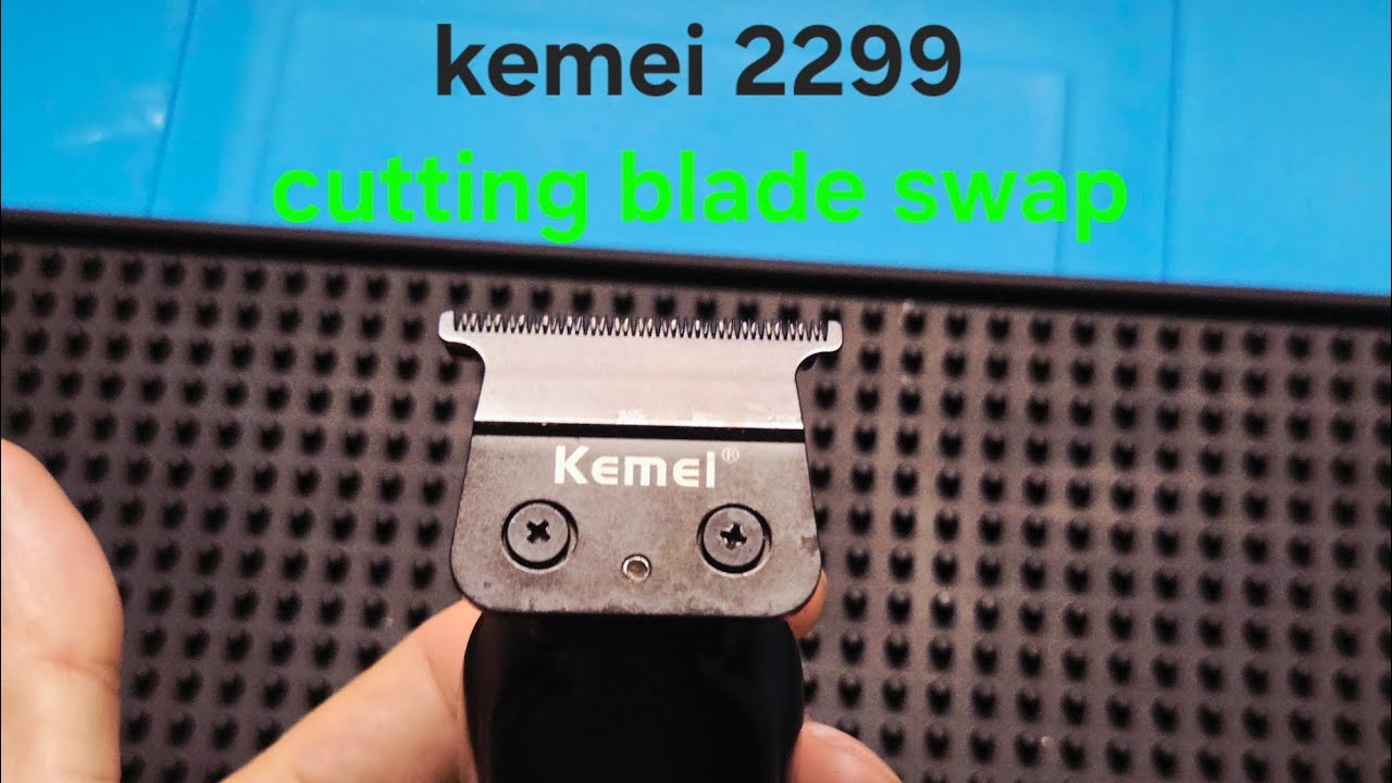 Kemei 2299 VGR-906 cutting blade swap. 