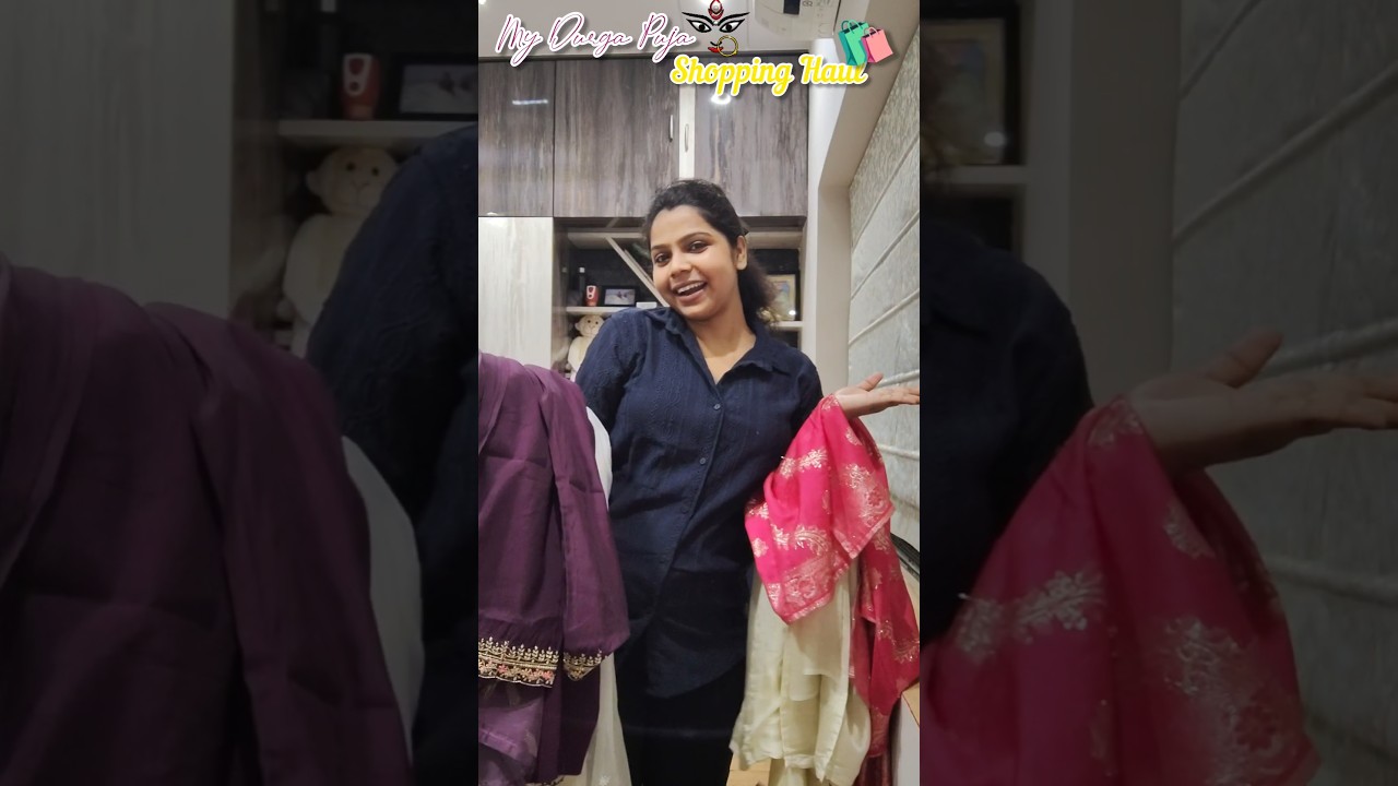 My Durga Puja Shopping Haul🛍️||Kurti Set/3 Piece Set/Suit Haul Video