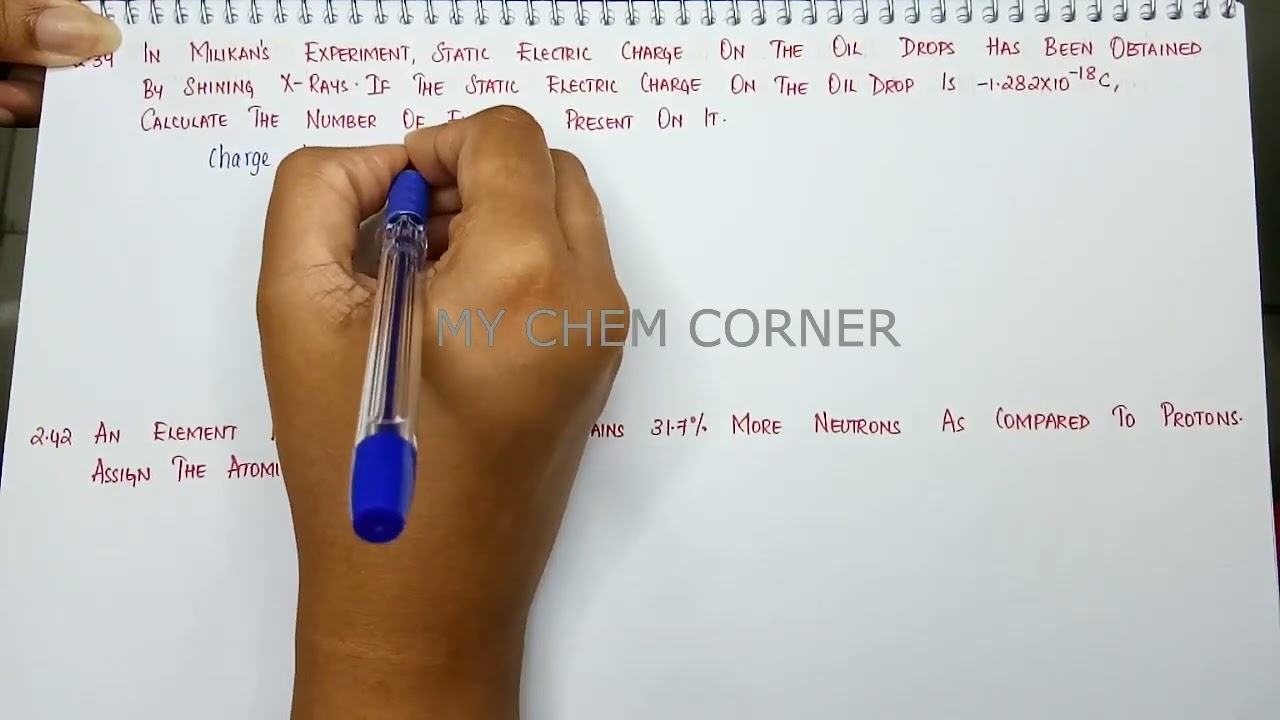 In milikans experiment, static electric charge on the oil drops has been obtained by shining X-rays