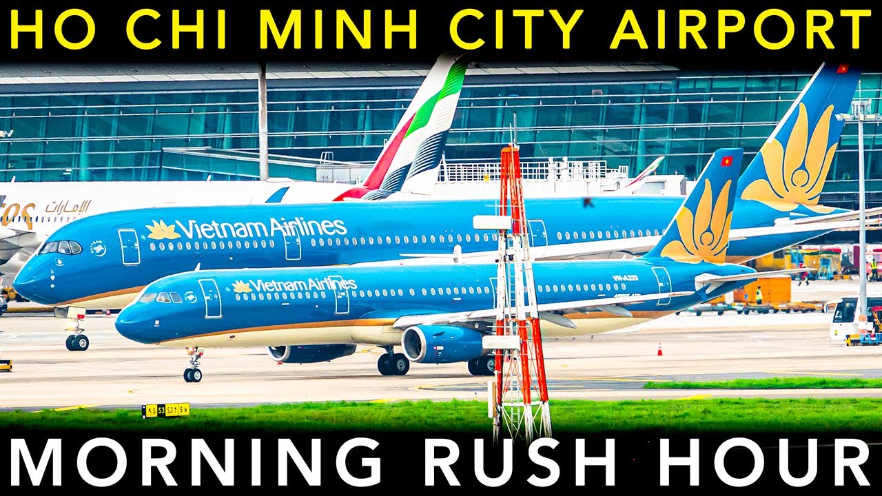 PLANE SPOTTING at Ho Chi Minh City | VIETNAM's BUSIEST AIRPORT | Landing & takeoff