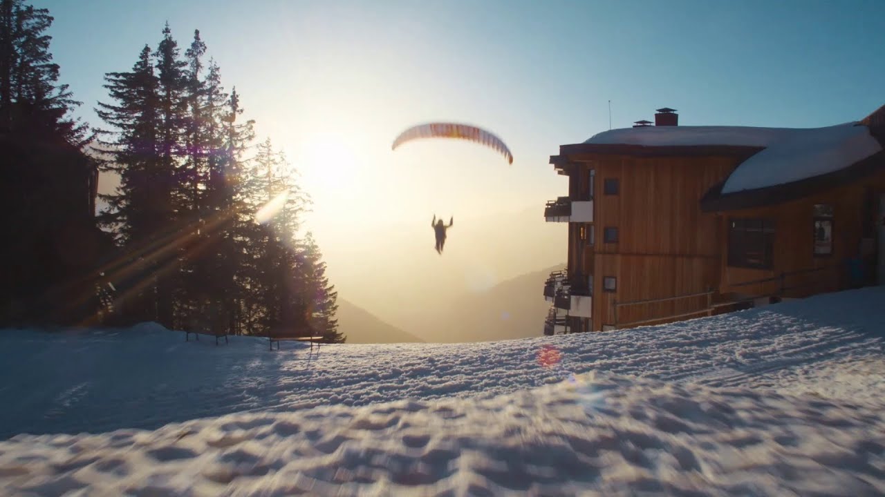 Valentin Delluc se régale sur les toits d'Avoriaz