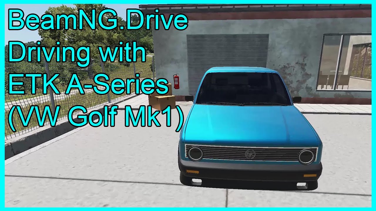 BeamNG.Drive Driving with ETK A-series (VW Golf Mk1) - Logitech G29