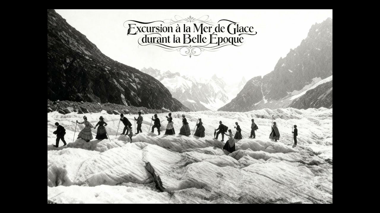 EXCURSION   A LA MER DE GLACE DURANT LA BELLE EPOQUE