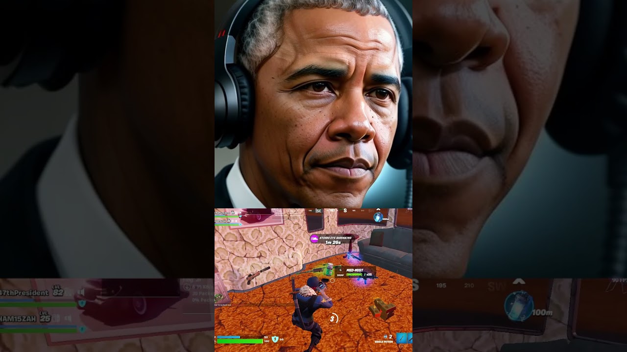 Presidents Play Fortnite - Obama Airstrike Inbound?