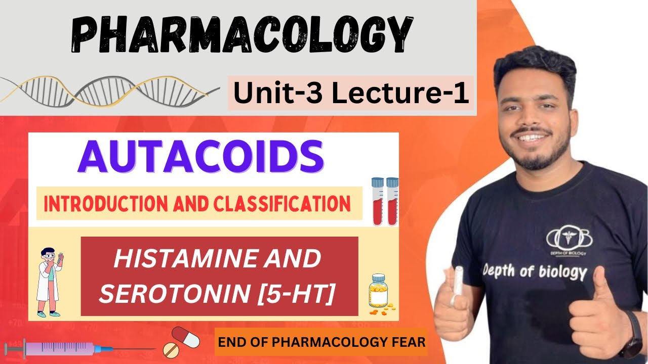Autacoids introduction || Autacoids classification || Histamine and 5HT (serotonin) antagonists