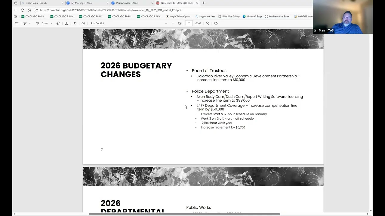 Board Work Session - Nov 10, 2025
