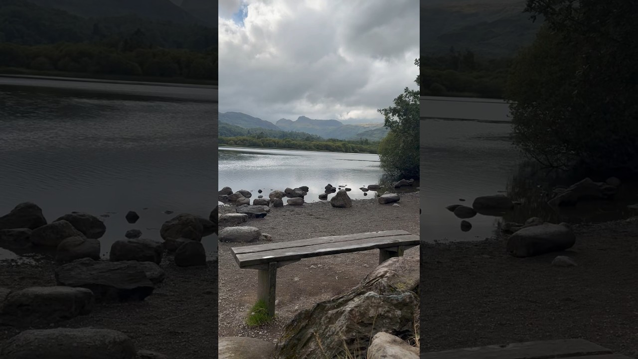 serene and peaceful view from this bench in Elterwater