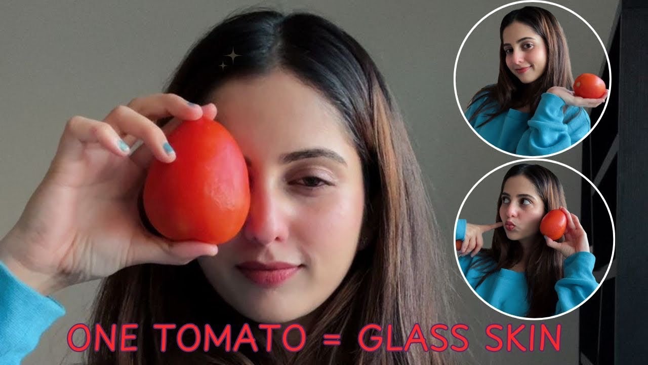Tomato Ice Cubes for Glass Skin | First Time Trying This DIY Skincare