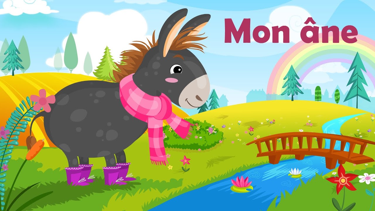 Mon âne - Comptine avec gestes pour enfants et bébés (avec les paroles)