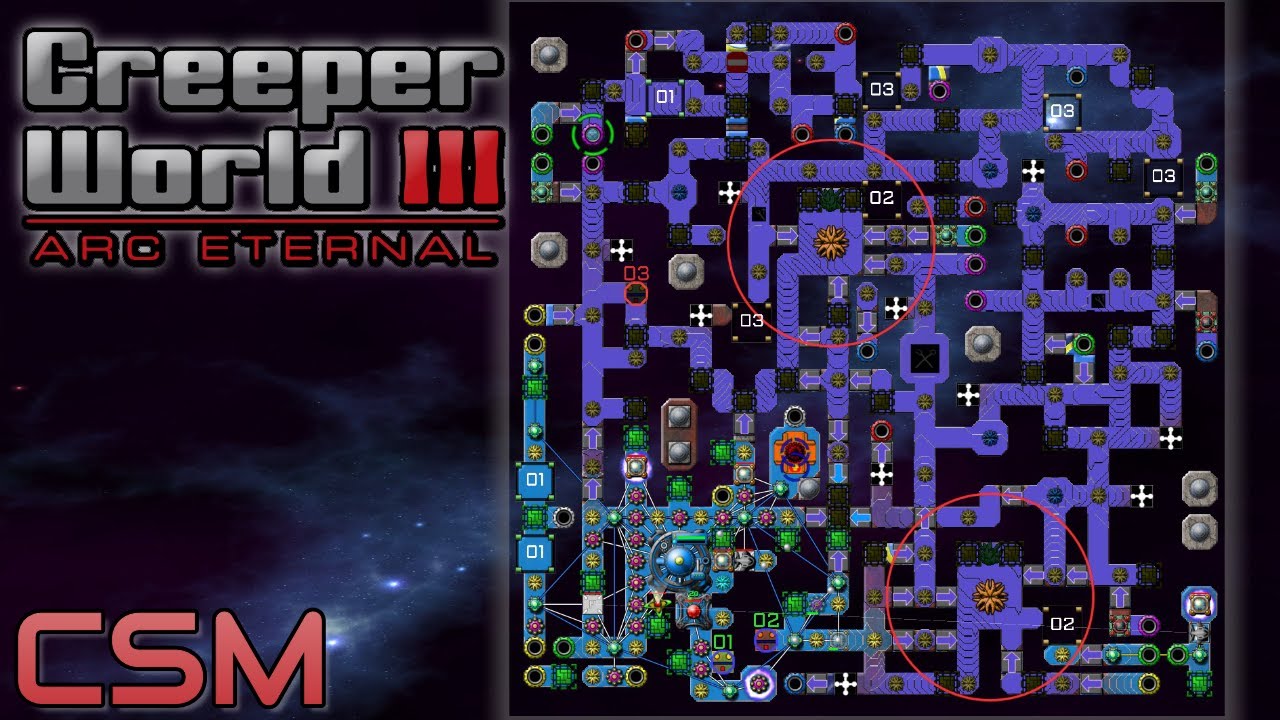 Hard mode for baby emitters | No_exit CSM 02 | No_exit | Creeper World 3 Gameplay