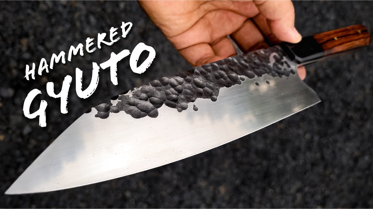 Knife Making: A Full Tang Hammered Gyuto