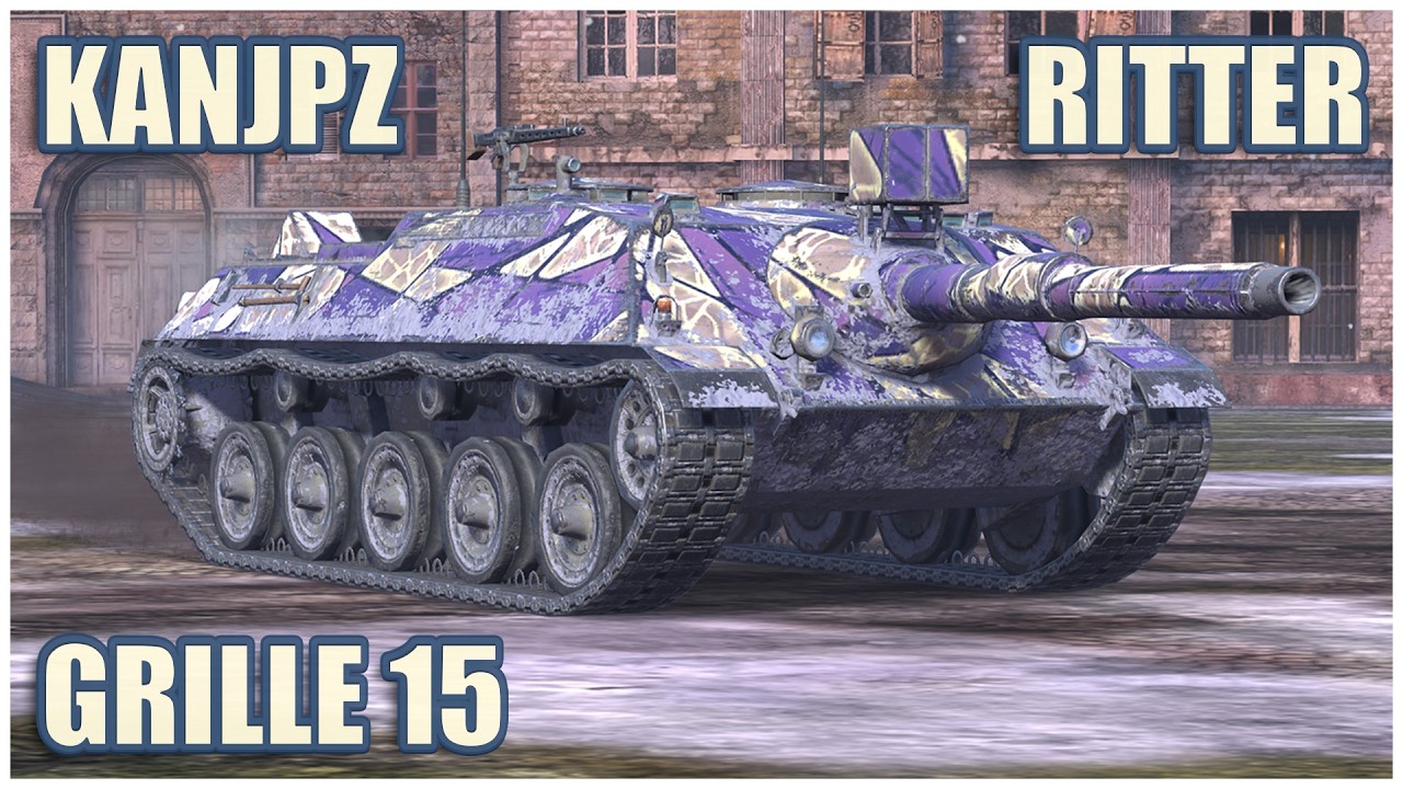 KanJPz 105, WT Ritter & Grille 15 &bull; WoT Blitz Gameplay