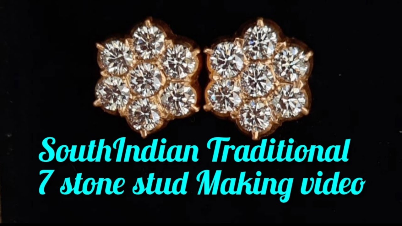 southindian Traditional 7 stone stud Making video #satisfying#asmr
