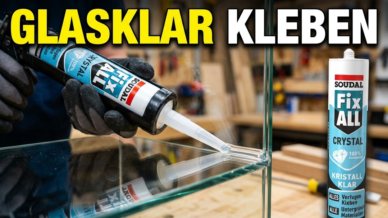 Soudal Fix All Crystal kristallklar 290ml Dichtstoff Kleber Klebstoff Universal