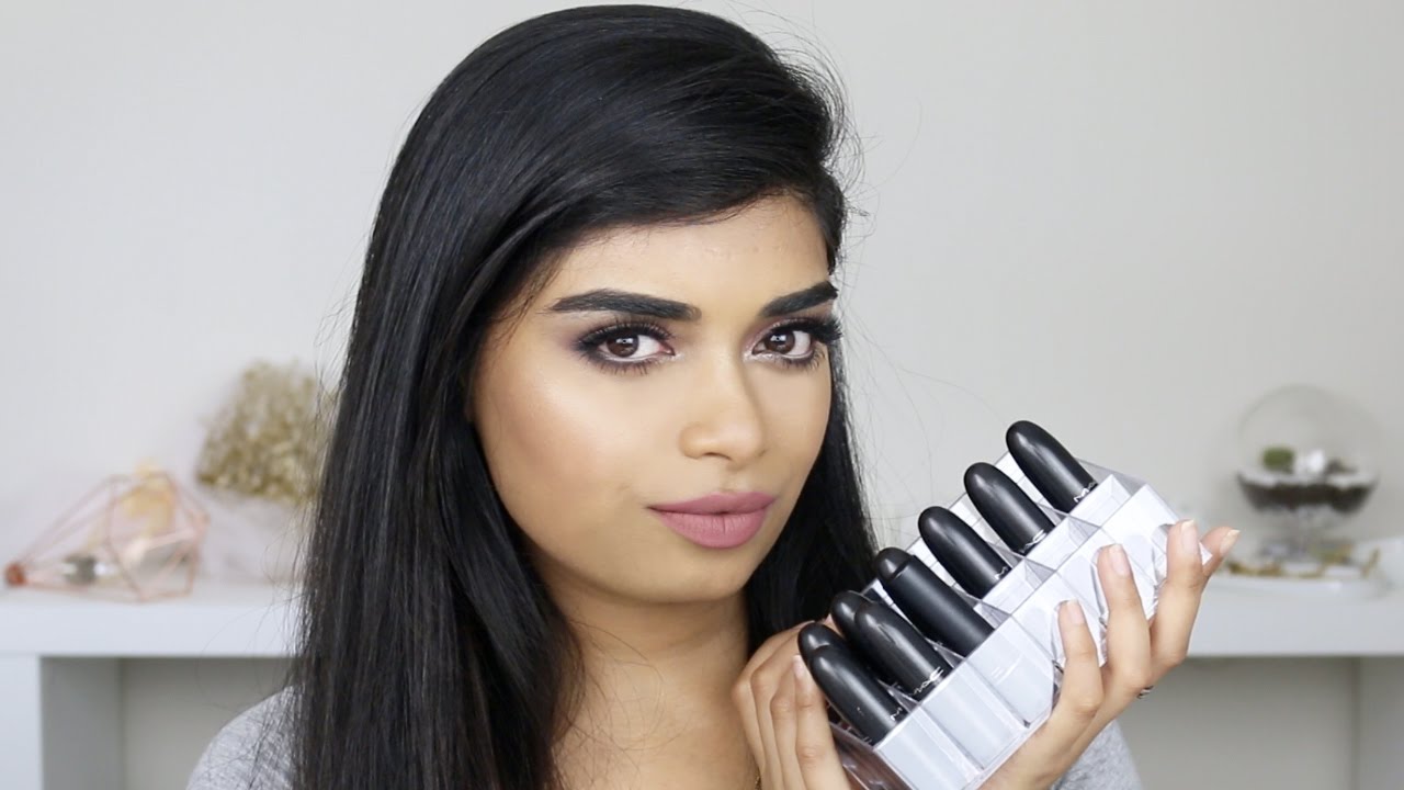 MAC LIPSTICK SWATCHES! FOR MEDIUM INDIAN SKINTONES  ♡