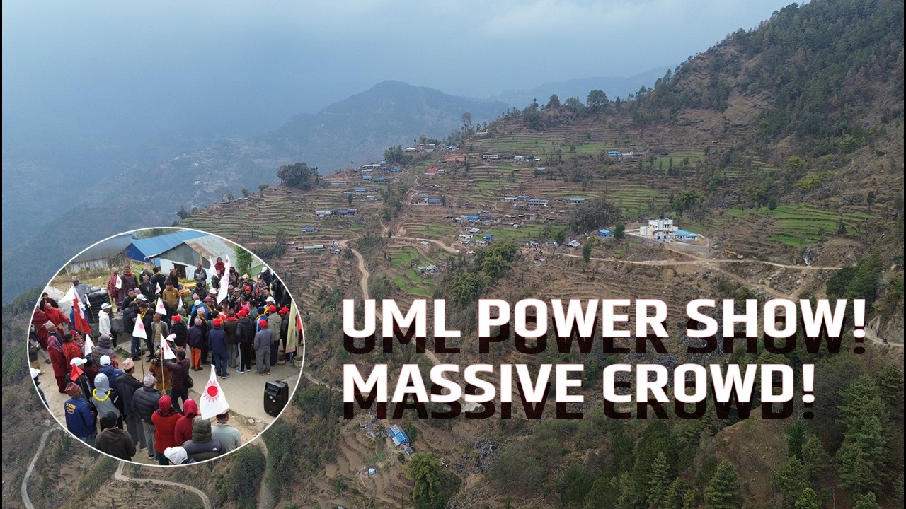 Dolakha Election Campaign 2082 | UML Power Show Captured by Drone। Parbat Gurung