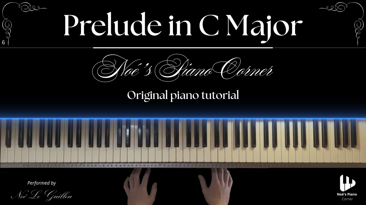 Prelude in C Major - J.S. Bach | Piano Tutorial (Yamaha DGX-620)