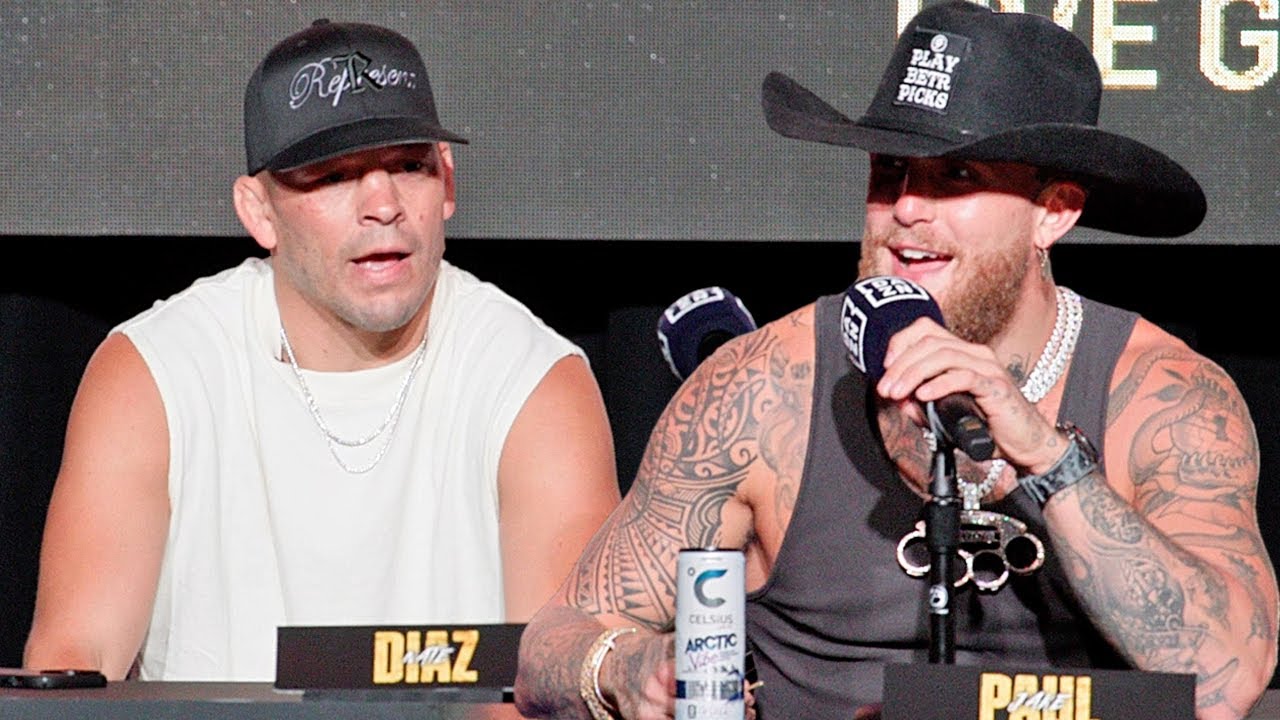 Jake Paul vs Nate Diaz &bull; Final Press Conference & Face Off Video