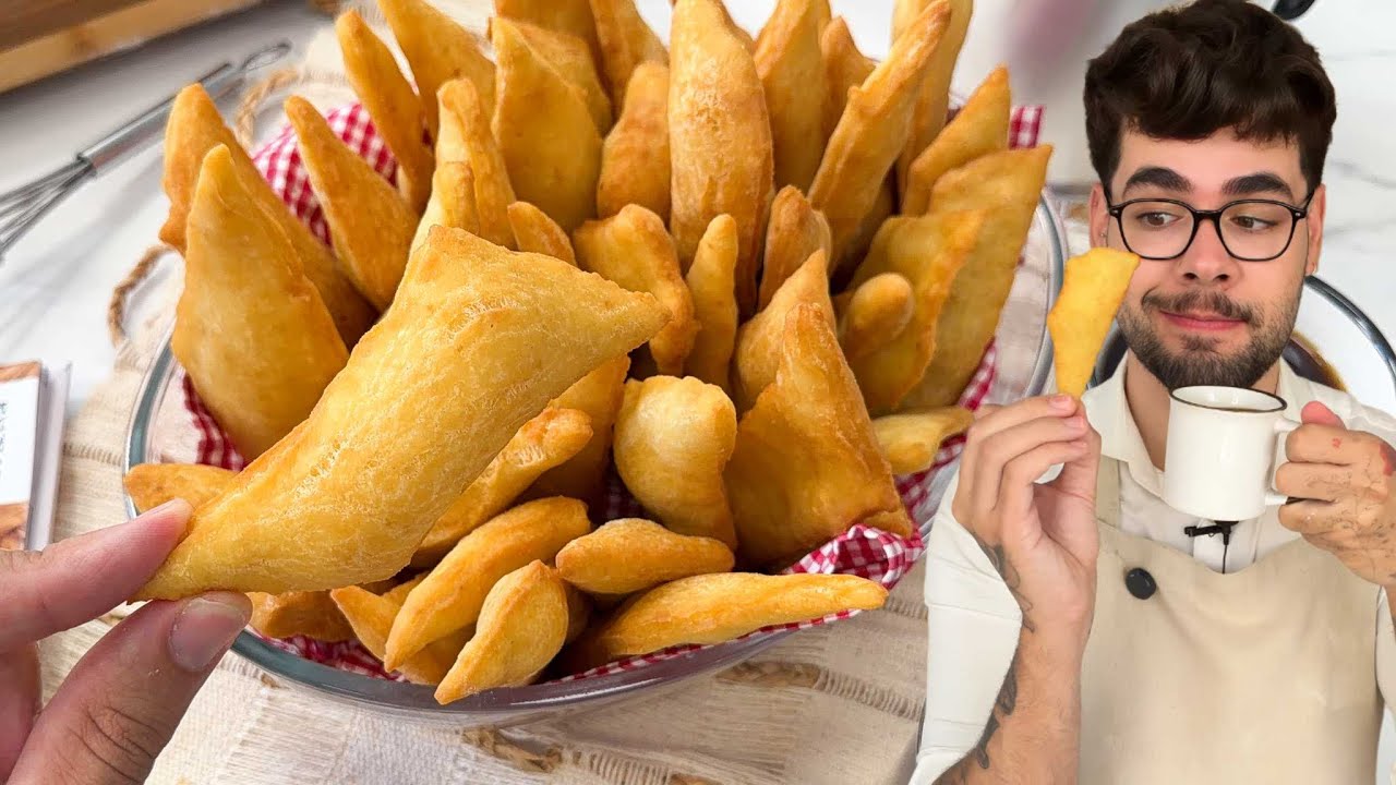 PERFEITO PARA O CAFÉ DA TARDE | BOLINHO FRITO FÁCIL E DELICIOSO