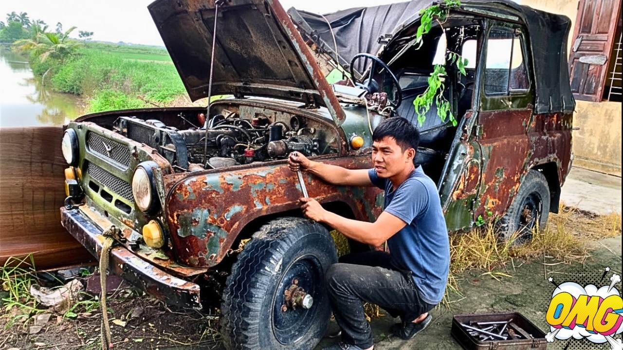 Amazing Fully Restoration 1942 Jeep Car Abandoned for 83 Year Old - Build Renovate Tech