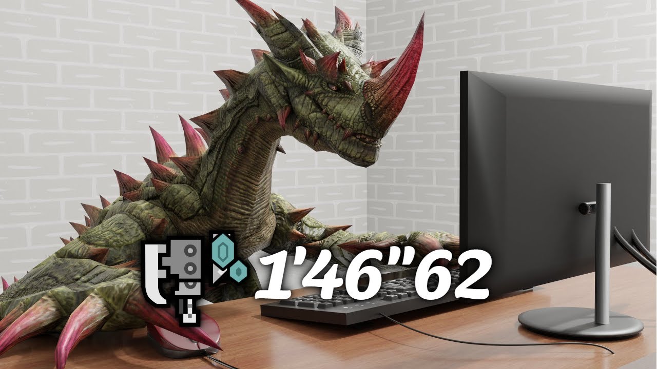 MHR Sunbreak: Espinas Switch Axe solo 1'46