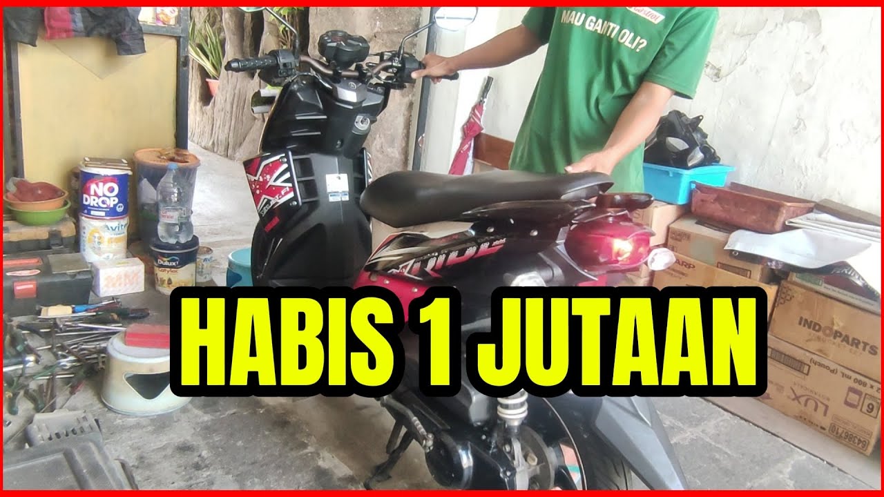 Perbaikan elektrik stater, CVT, dan setel klep yamaha X RIDE ‼️