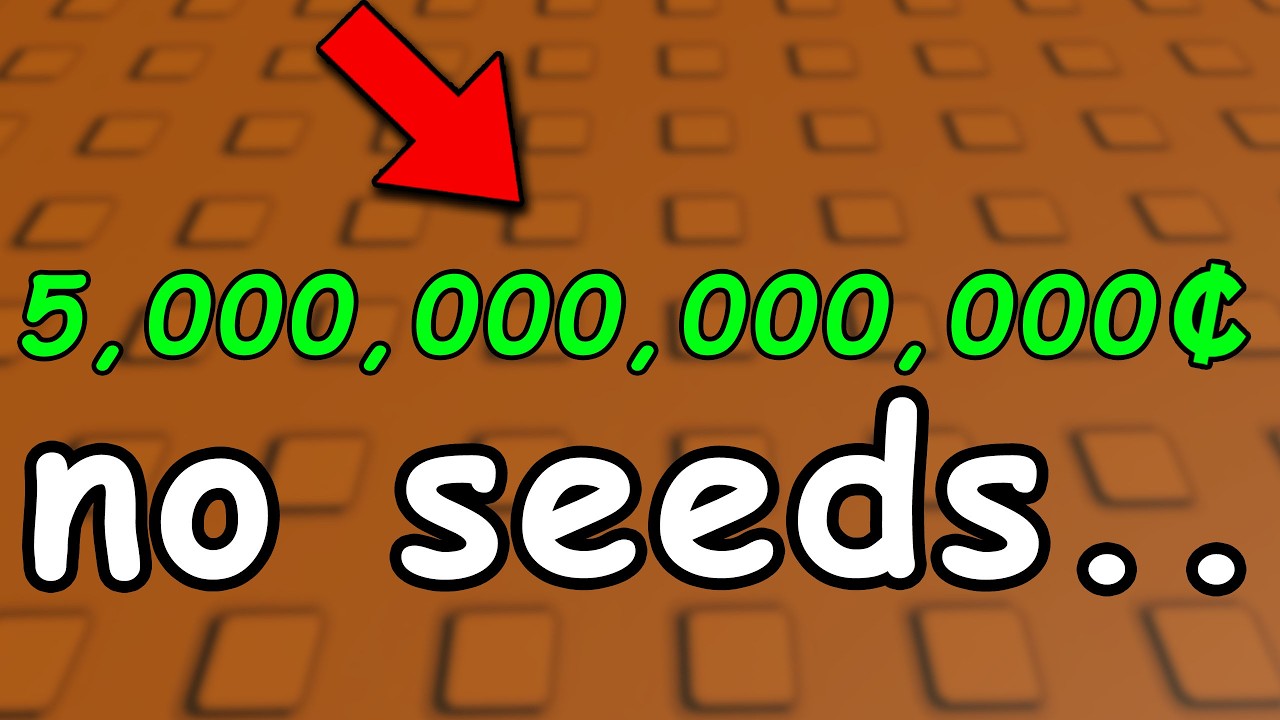 От 0 до 5 триллионов долларов без посадки семян в Grow A Garden