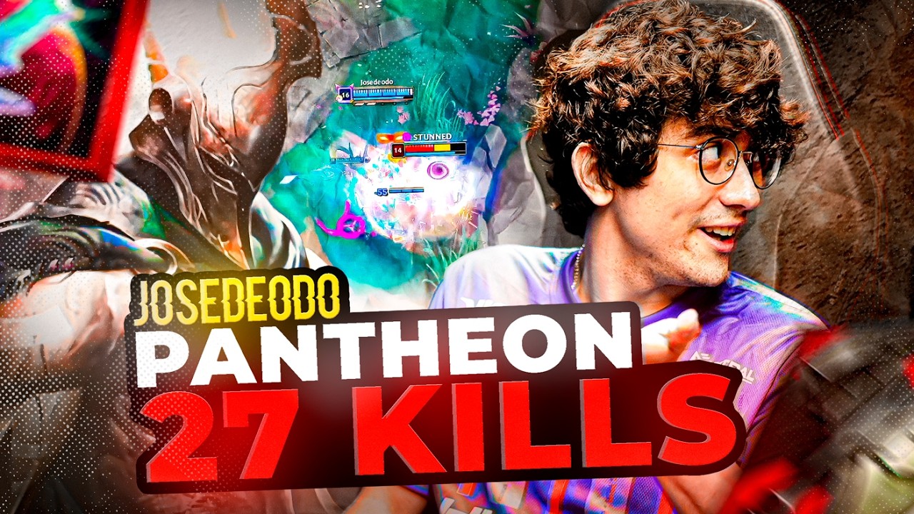 JOSEDEODO 1V9 PANTHEON JG BUSCA RANK 1 BR 🤯  *1 KILL POR MINUTO* WTF?! 😨