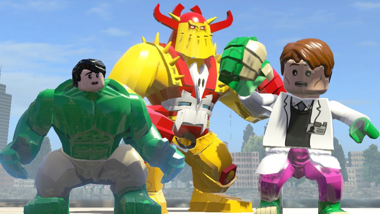 Hulk(Transformation) Vs Kurse Vs Lizard(Transformation) - Lego Marvel Super Heroes Game