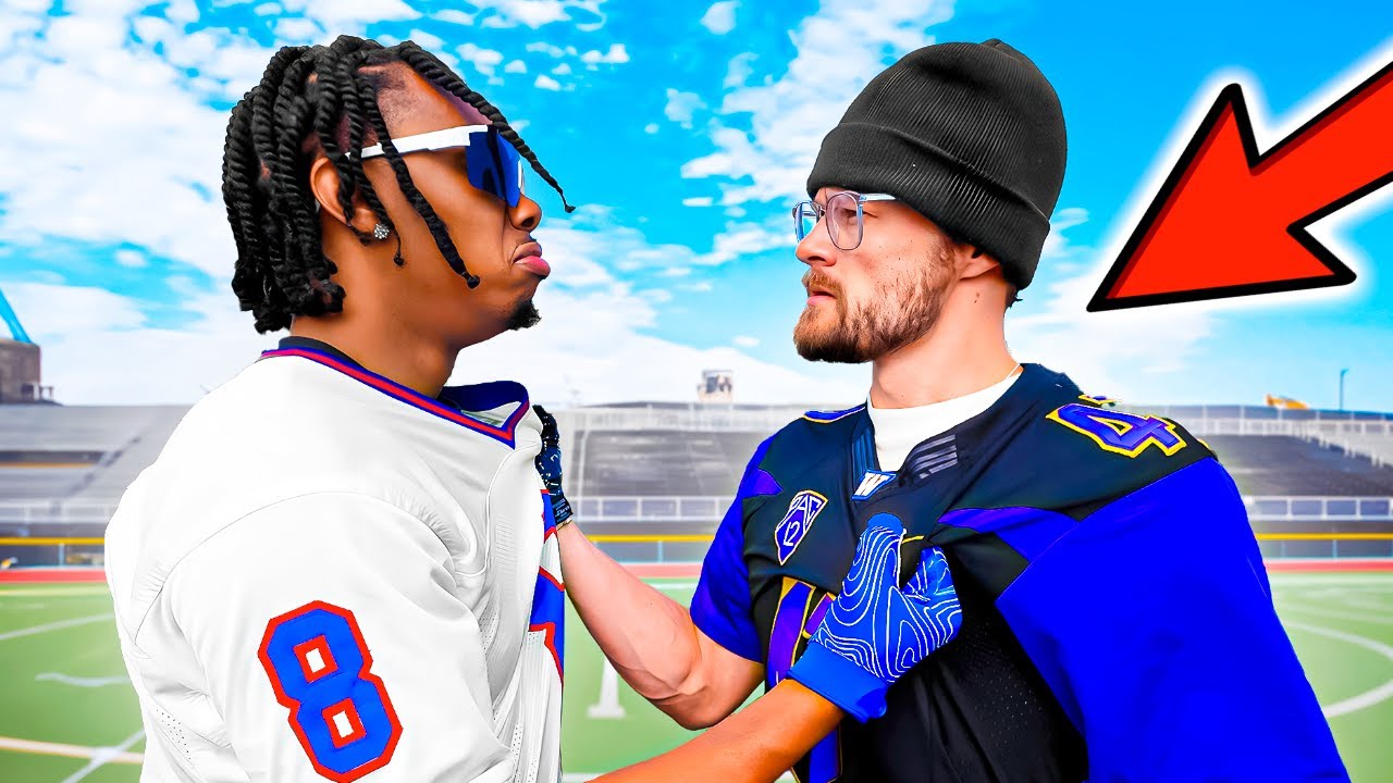 YOBOY PIZZA PULLED UP ON ME!!! (1 ON 1's FOOTBALL)
