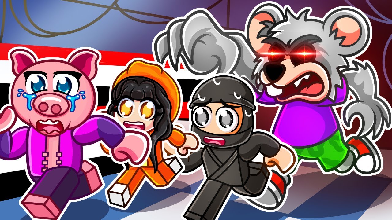 Utíkáme před CHUCK E CHEESEM v Robloxu s BOUCHAL CREW!