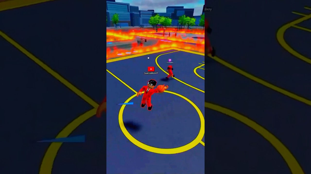 Did The Craziest Dunk On Hoop Nation (Roblox Basketball Game)