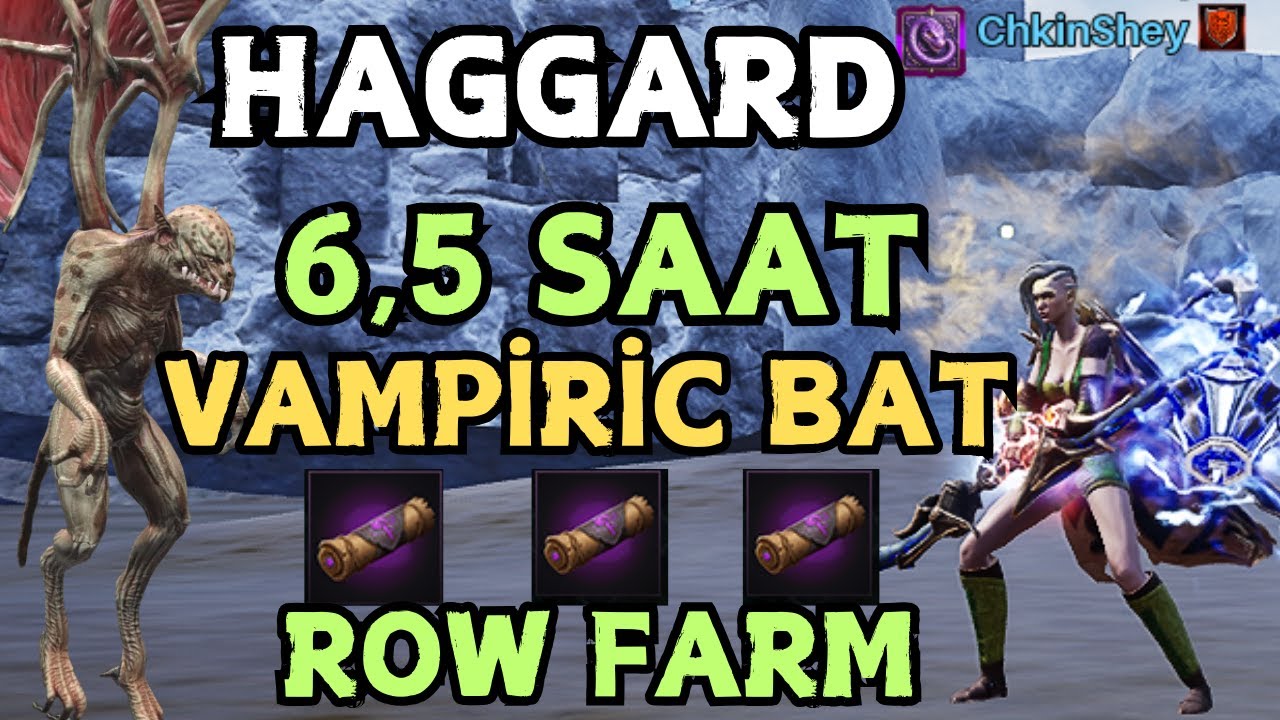 6,5 SAAT VAMPİRİC BAT PRİEST ROW FARM KAÇ M KASTIM ? HAGGARD ROW FARM DEĞERMİ ? RİSE ONLİNE